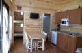 Deluxe cabin w/loft view from the futon